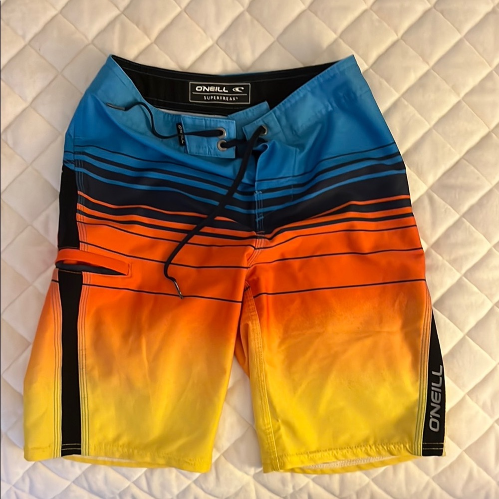 O'Neill Kids Gradient Blue Orange Yellow Shorts
